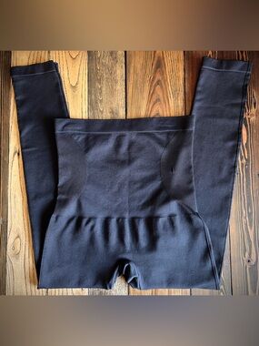 SHAPERMINT • essentials black high waisted contour leggings compression Large L